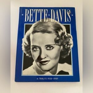 Bette Davis Tribute Book with Blue Cover